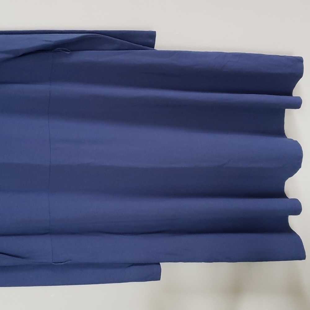 J Jill weaver collection, blue long sleeve dress, flowy, soft, crew neck. Sz M - Picture 3 of 7